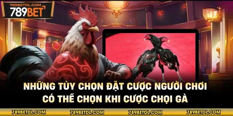 Những tùy chọn đặt cược người chơi có thể chọn khi cược chọi gà